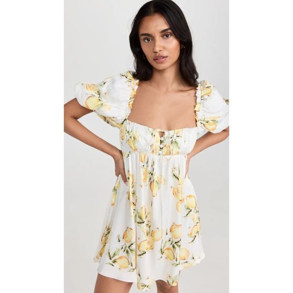 NWT For Love And Lemons Serafina Mini Dress Size Large - Picture 5 of 13